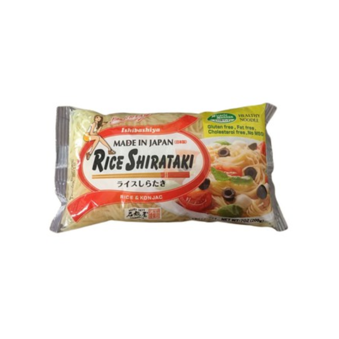 [HEALTHY / LOW-CALORIE] “ISHIBASHIYA” Rice Shirataki Konnyaku Noodles 200g