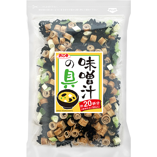 "Hamaotome" Dried Miso Soup Ingredients 50g