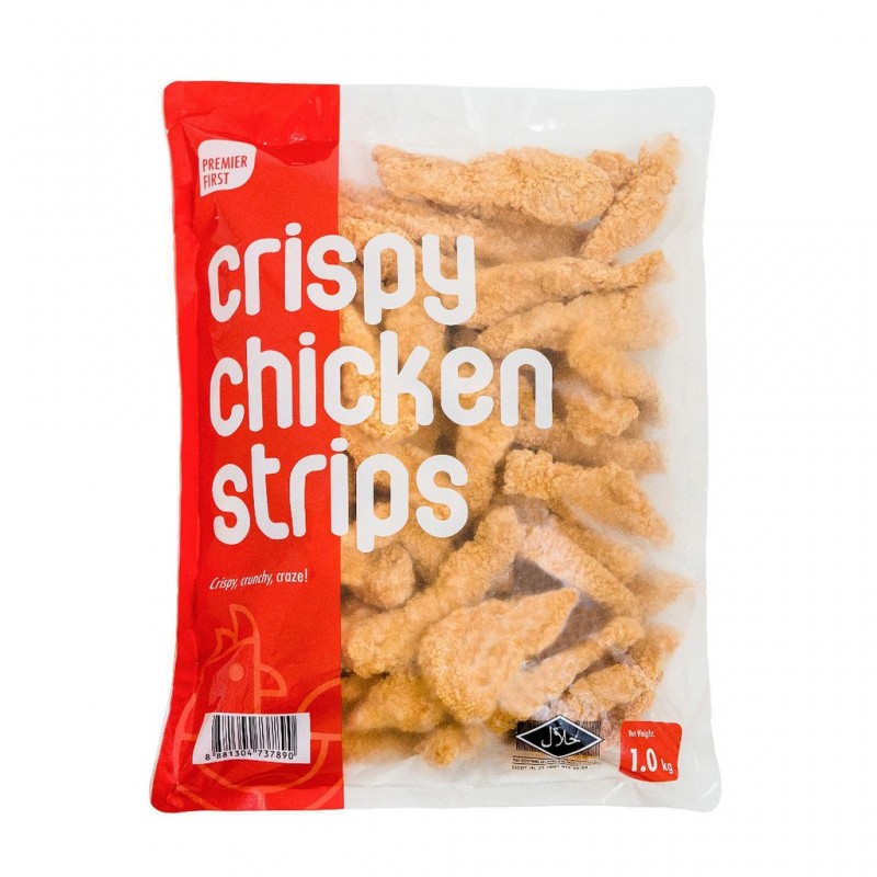 "Premier First" Crispy Chicken Strips 1kg (Halal Certified)