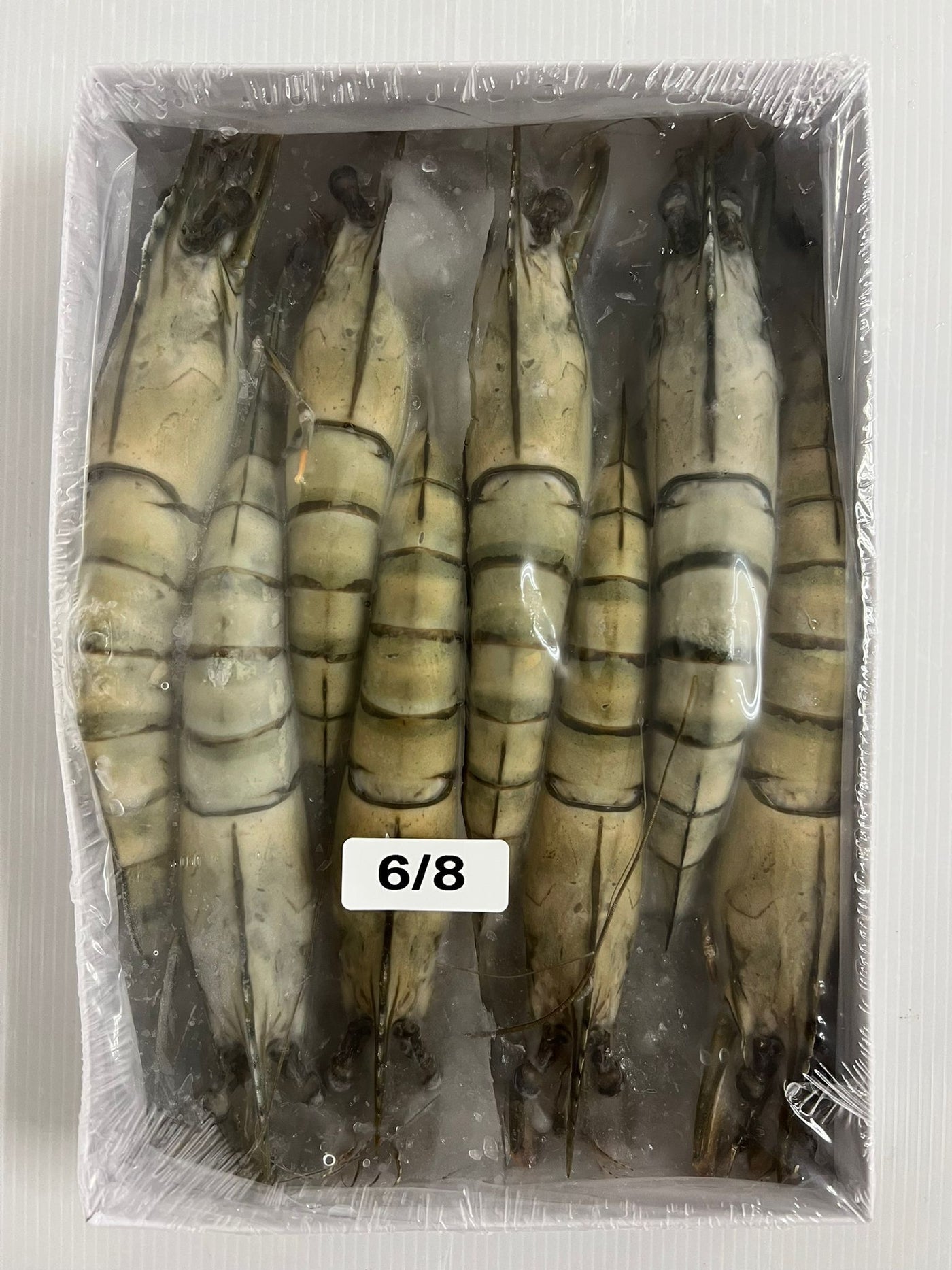 特大！ブラックタイガー海老 HOSO 6/8 (活冷凍) 1kg